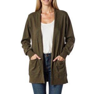 Pink Clover Olive Green Knit Cardigan Small